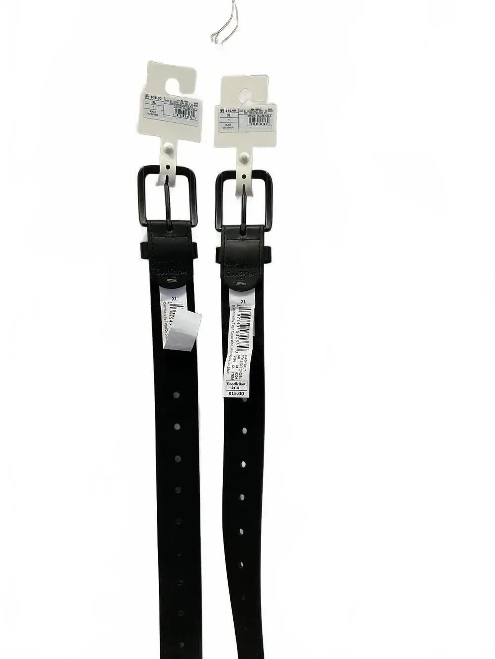 Goodfellow & Co Black Leather Belts - Set of 2 - XL 40-44